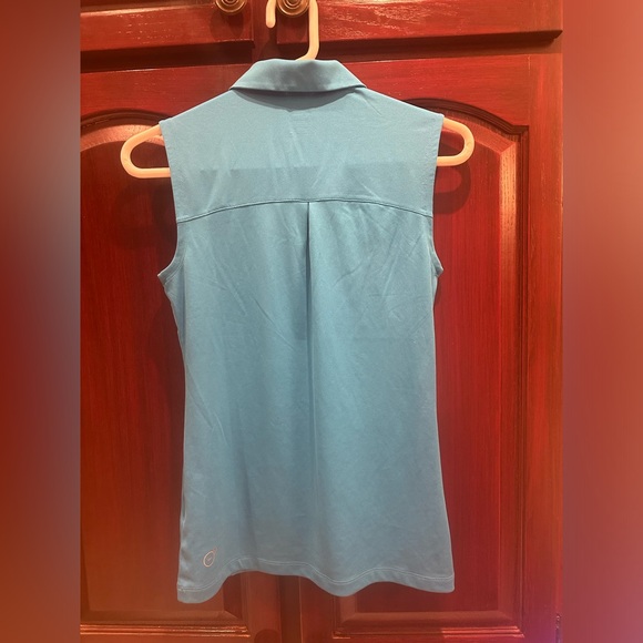 Puma Light Blue Sleeveless Golf Tank - Picture 2 of 3